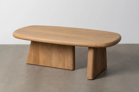 Table basse en manguier massif 120 cm Olym – Élégance bois naturel