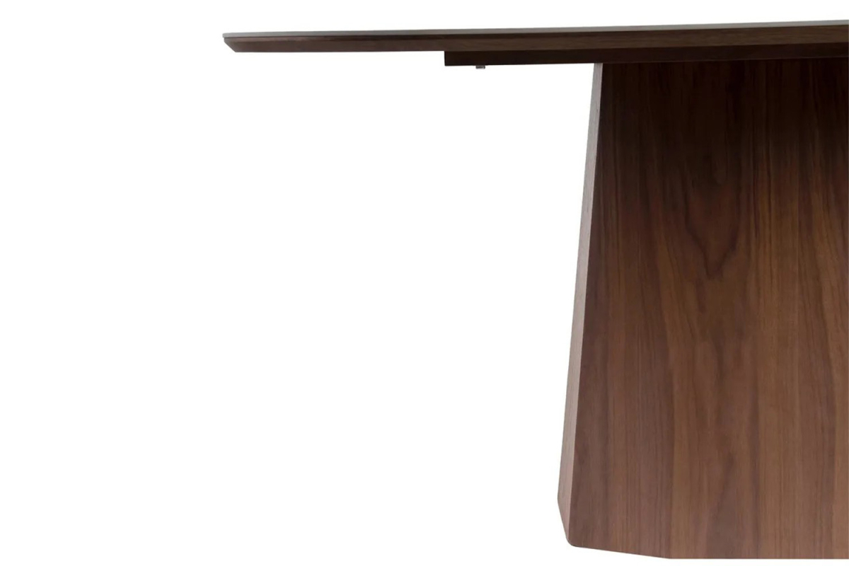 Table avec pied central en bois et céramique 6-8 pers. Lysandre – Design haut de gamme