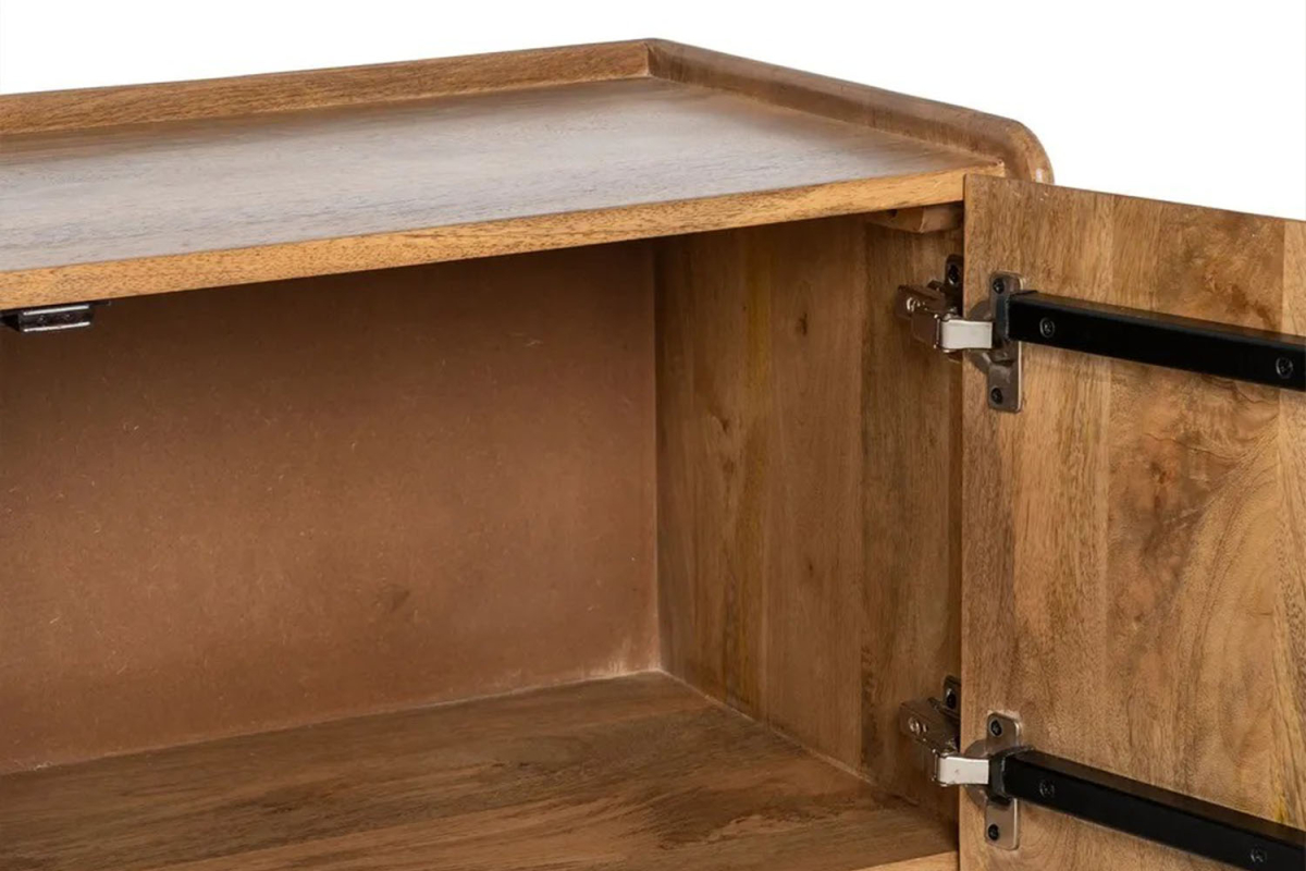Meuble TV en manguier massif – Style raffiné pour salon d’exception