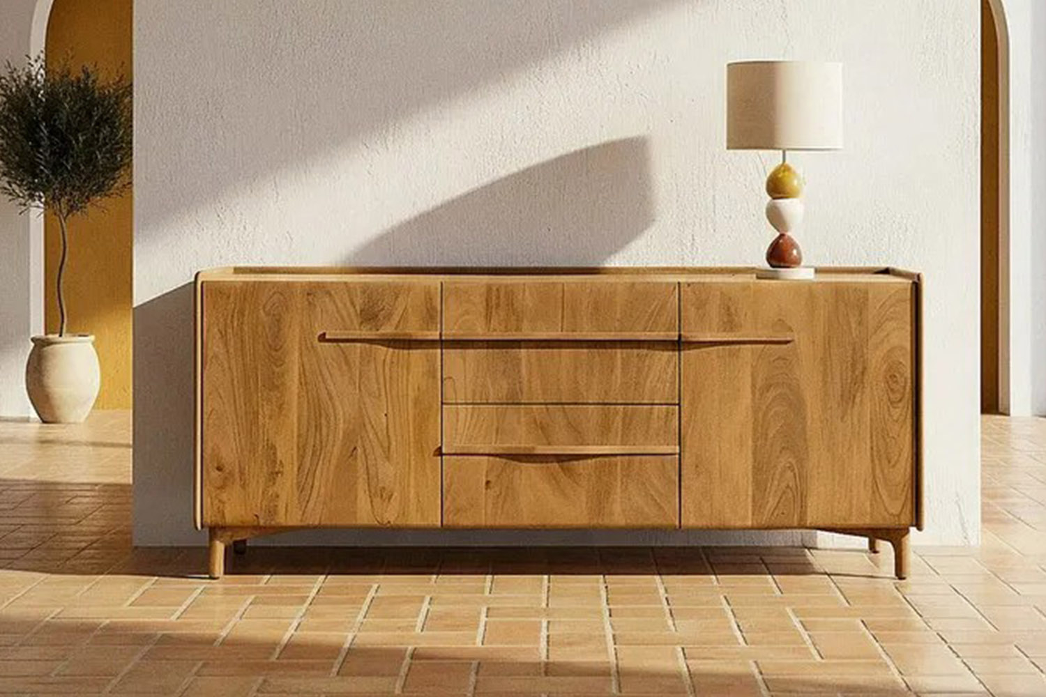 Buffet Orval 160 cm en manguier massif – Rangement chic