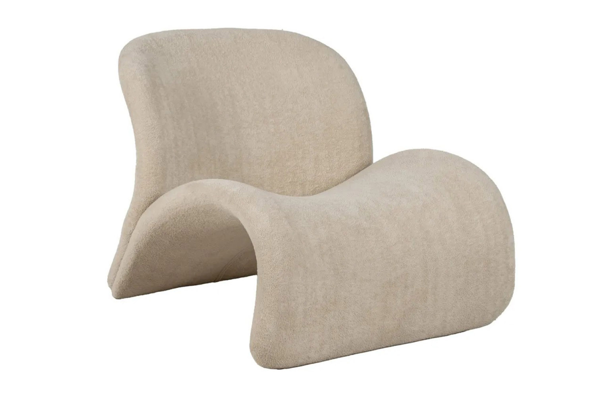 Fauteuil Olwen design bouclette – Mobilier haut de gamme pour salon