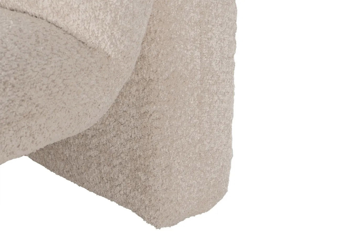 Fauteuil design Naelis – Bouclette chic & confort raffiné