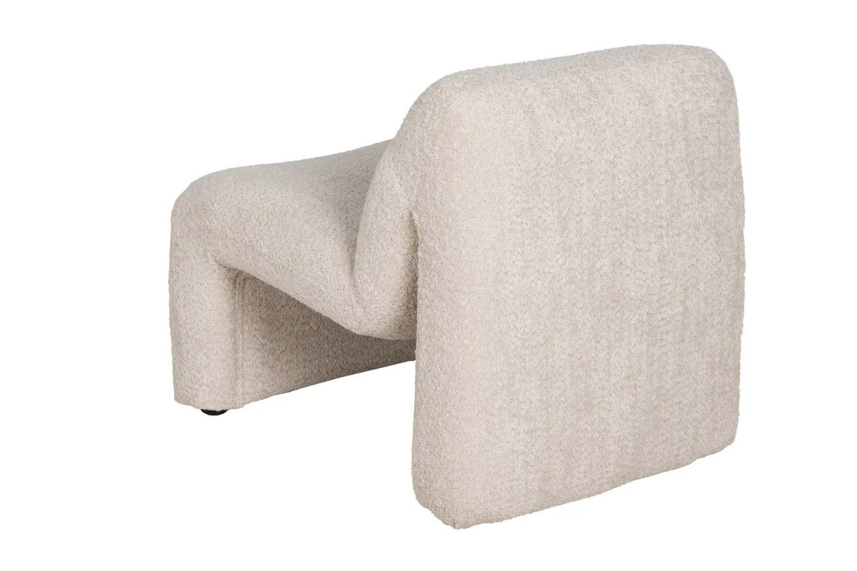 Fauteuil design Naelis – Bouclette chic & confort raffiné