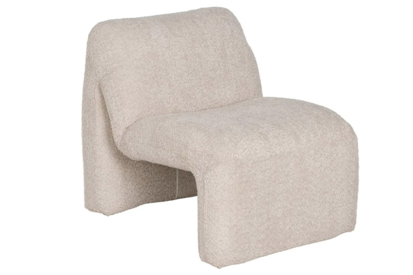 Fauteuil design Naelis – Bouclette chic & confort raffiné