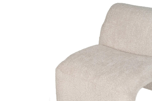 Fauteuil design Naelis – Bouclette chic & confort raffiné