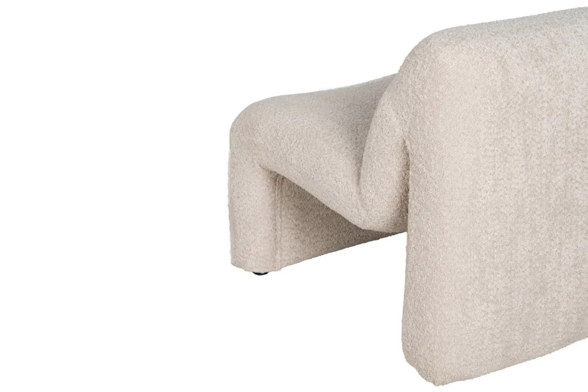 Fauteuil design Naelis – Bouclette chic & confort raffiné