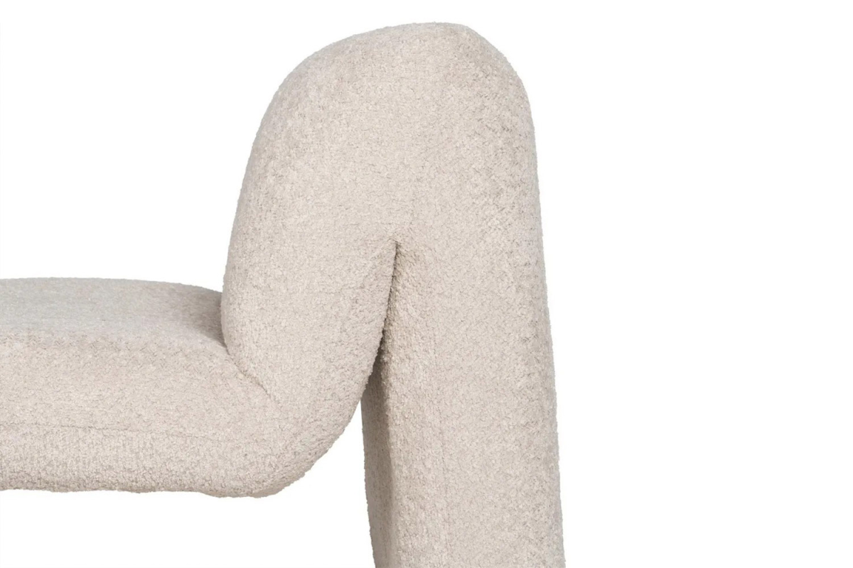 Fauteuil design Naelis – Bouclette chic & confort raffiné