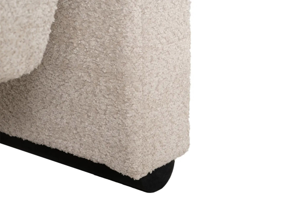 Fauteuil éponge bouclette Elwin – Style raffiné & confort cocon