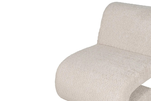 Fauteuil éponge bouclette Elwin – Style raffiné & confort cocon