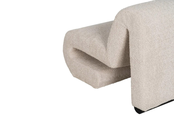 Fauteuil éponge bouclette Elwin – Style raffiné & confort cocon