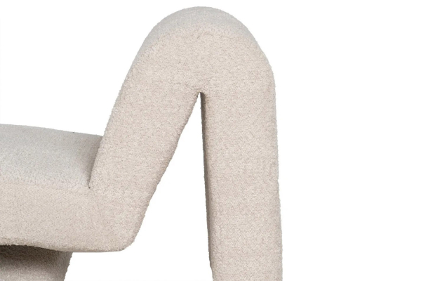 Fauteuil éponge bouclette Elwin – Style raffiné & confort cocon