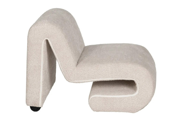 Fauteuil éponge bouclette Elwin – Style raffiné & confort cocon