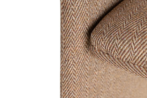 Chaise avec accoudoirs en tissu texturé Calem