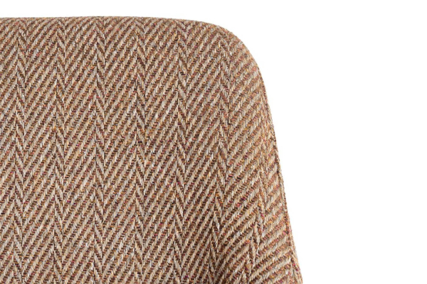 Chaise avec accoudoirs en tissu texturé Calem