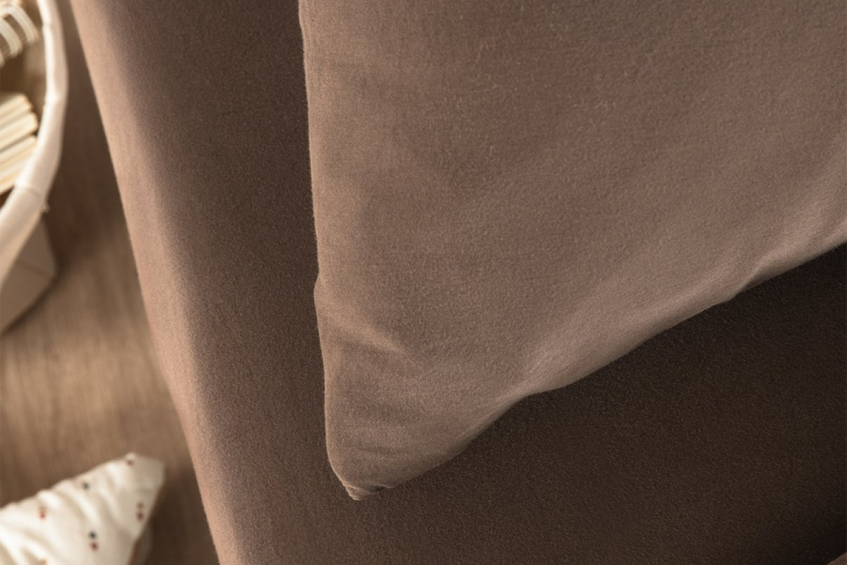Drap housse satin de coton bio lavé uni | Maison Aveni