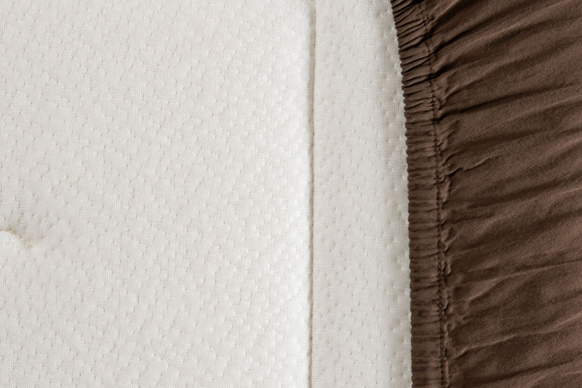 Drap housse satin de coton bio lavé uni | Maison Aveni