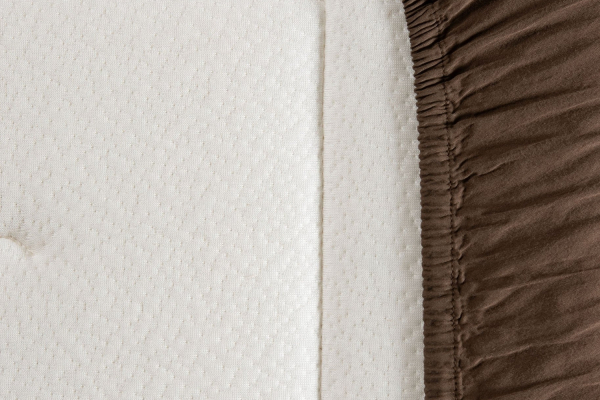 Drap housse satin de coton bio lavé uni | Maison Aveni