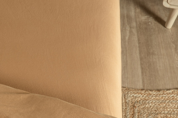 Drap housse satin de coton bio lavé uni | Maison Aveni
