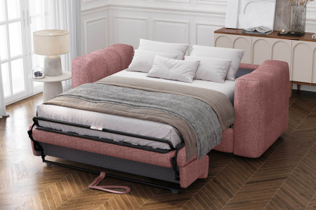 Canapé droit convertible ouverture express tissu texturé Cloud