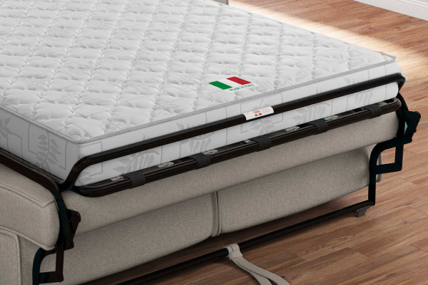 Canapé convertible Côme – Tissu lisse et design épuré