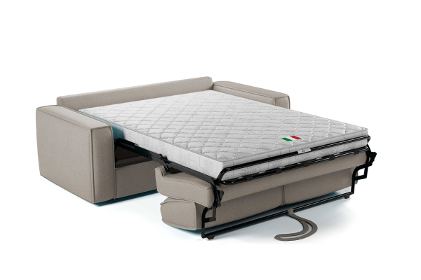 Canapé convertible Côme – Tissu lisse et design épuré