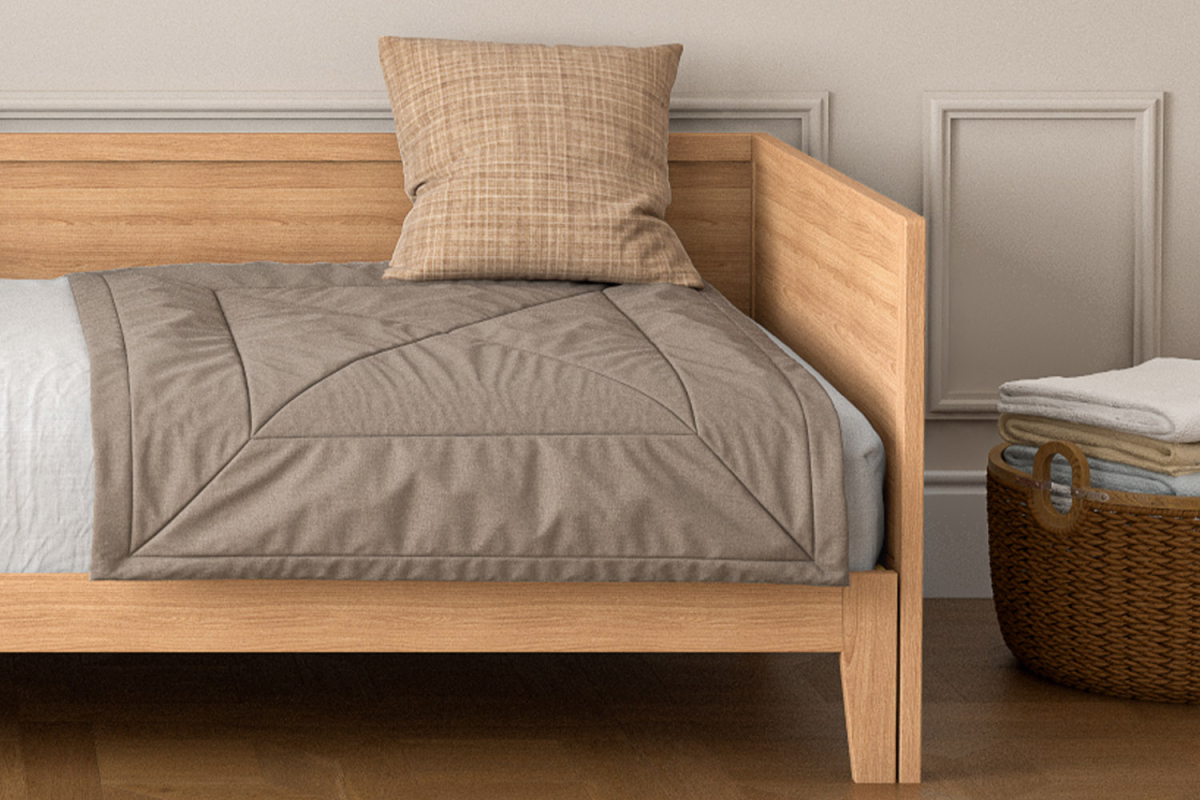 Lit banquette extensible en hêtre massif Sienna