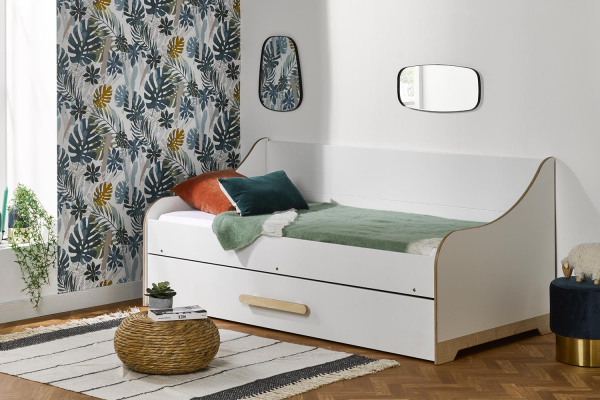 Lit gigogne banquette en bois Vienne