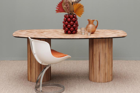 Table en teck recyclé 4-6 pers. Alvar