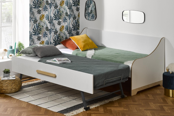 Lit gigogne banquette en bois Vienne