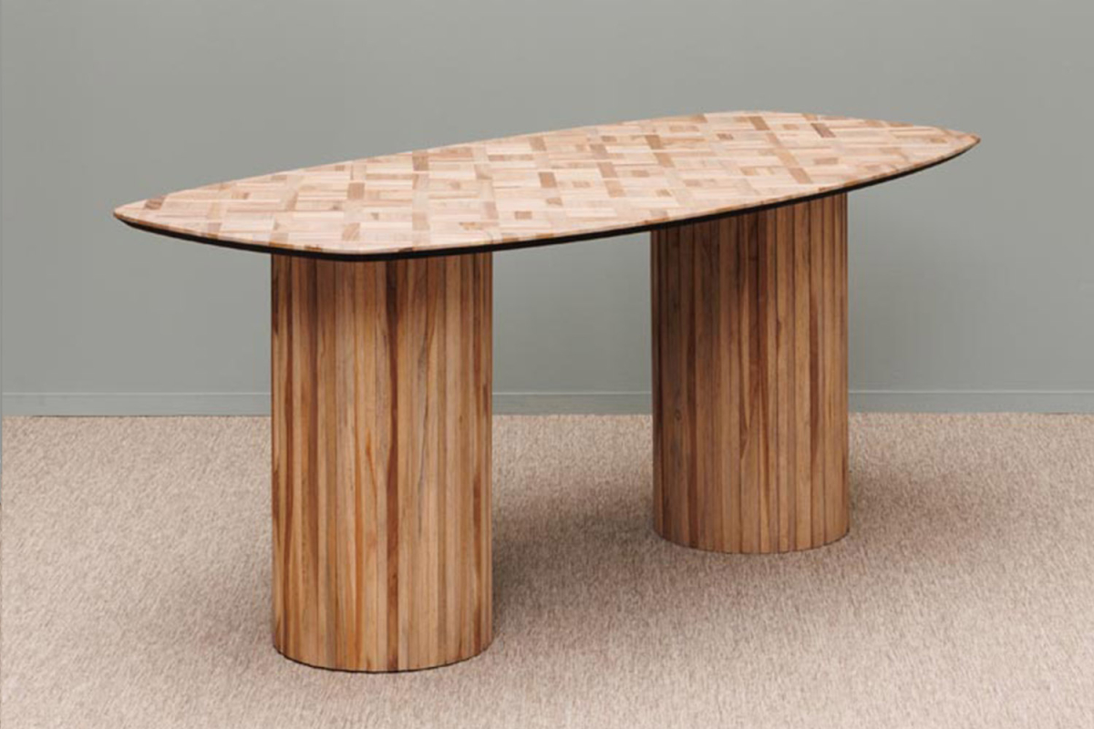 Table en teck recyclé 4-6 pers. Alvar