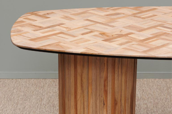 Table en teck recyclé 4-6 pers. Alvar