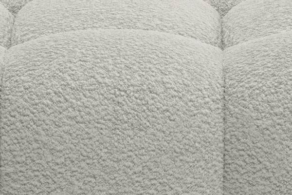 Canapé droit fixe 3 places tissu bouclette Cloud
