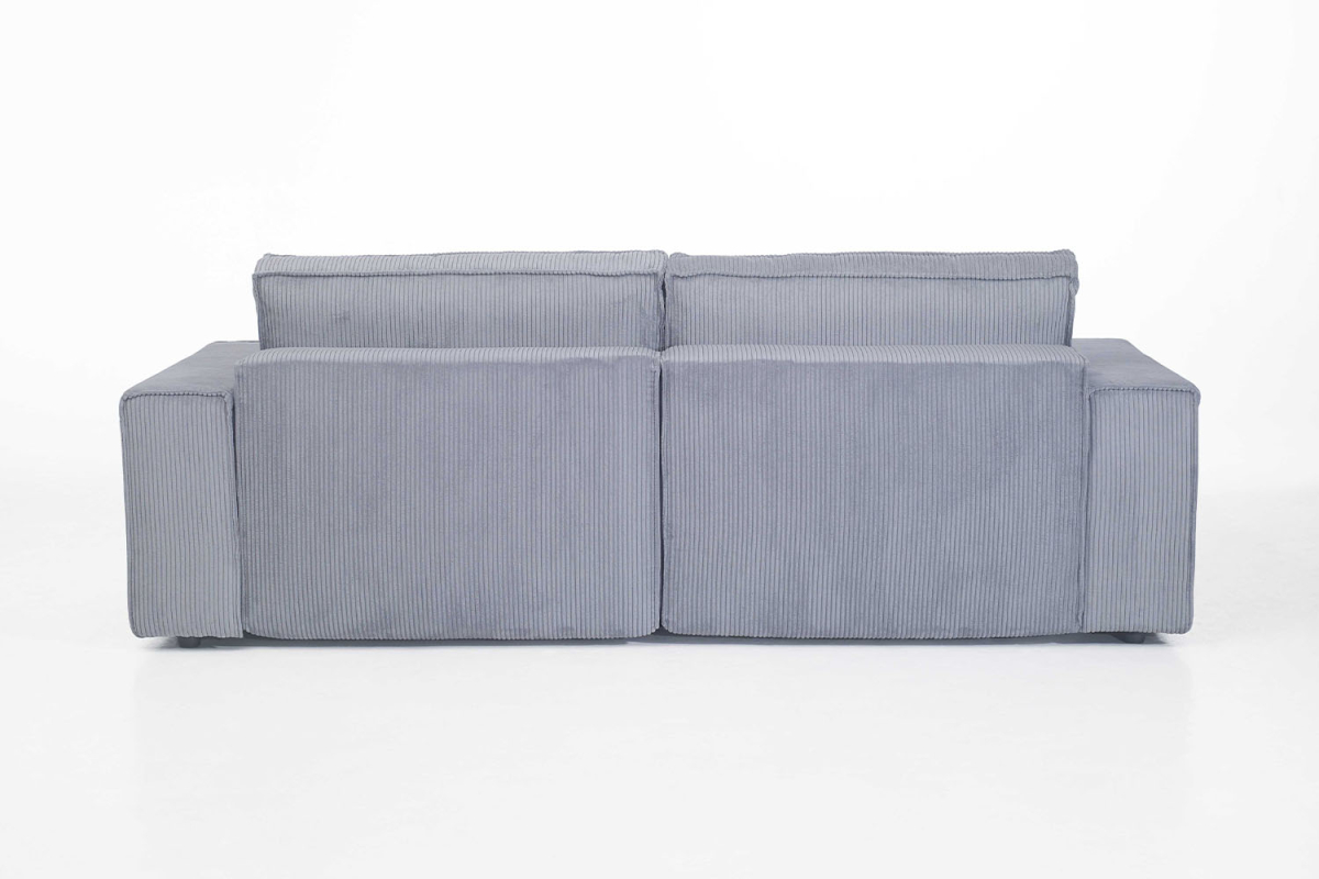 Canapé convertible Brume – Velours côtelé gris