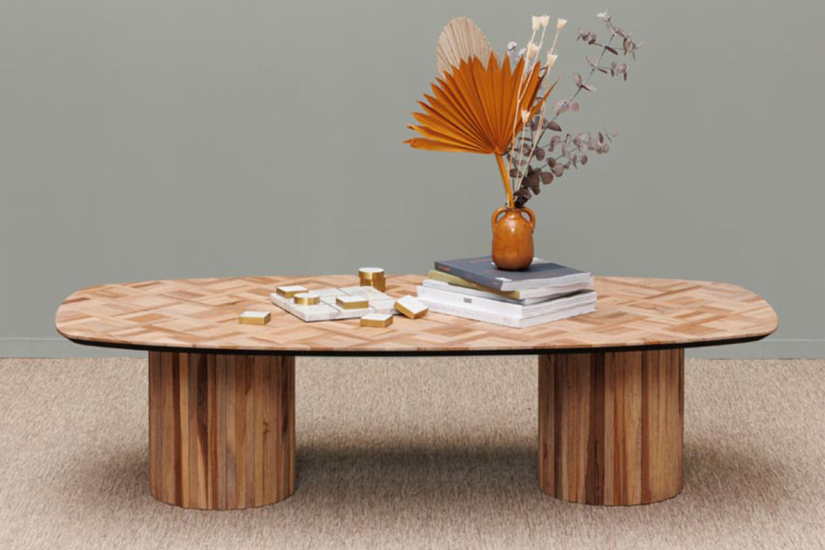 Table basse en teck recyclé Alvar