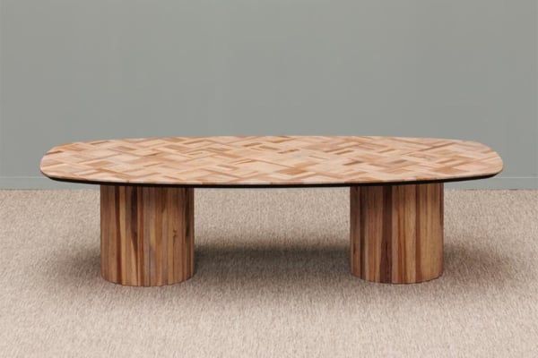 Tavolino da salotto in teak riciclato Alvar