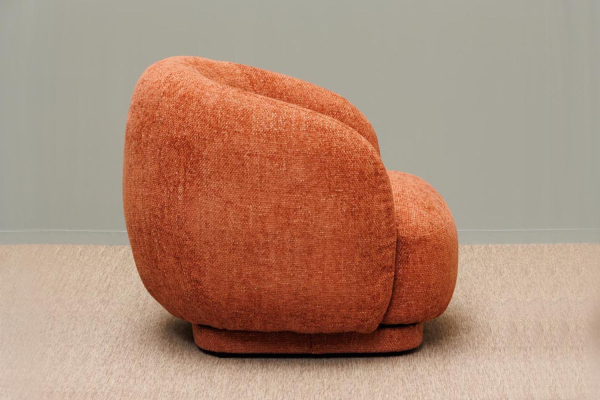Fauteuil pivotant en tissu Maelun
