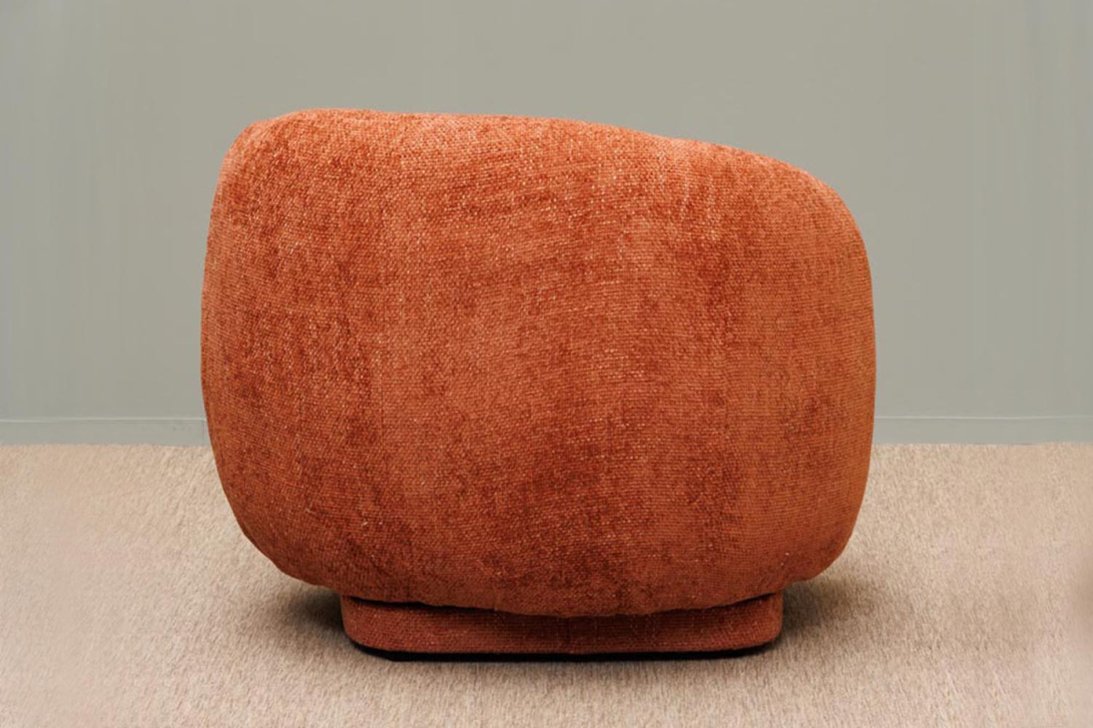 Fauteuil pivotant en tissu Maelun