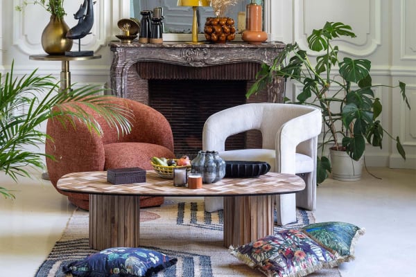 Maelun Fabric Swivel Armchair