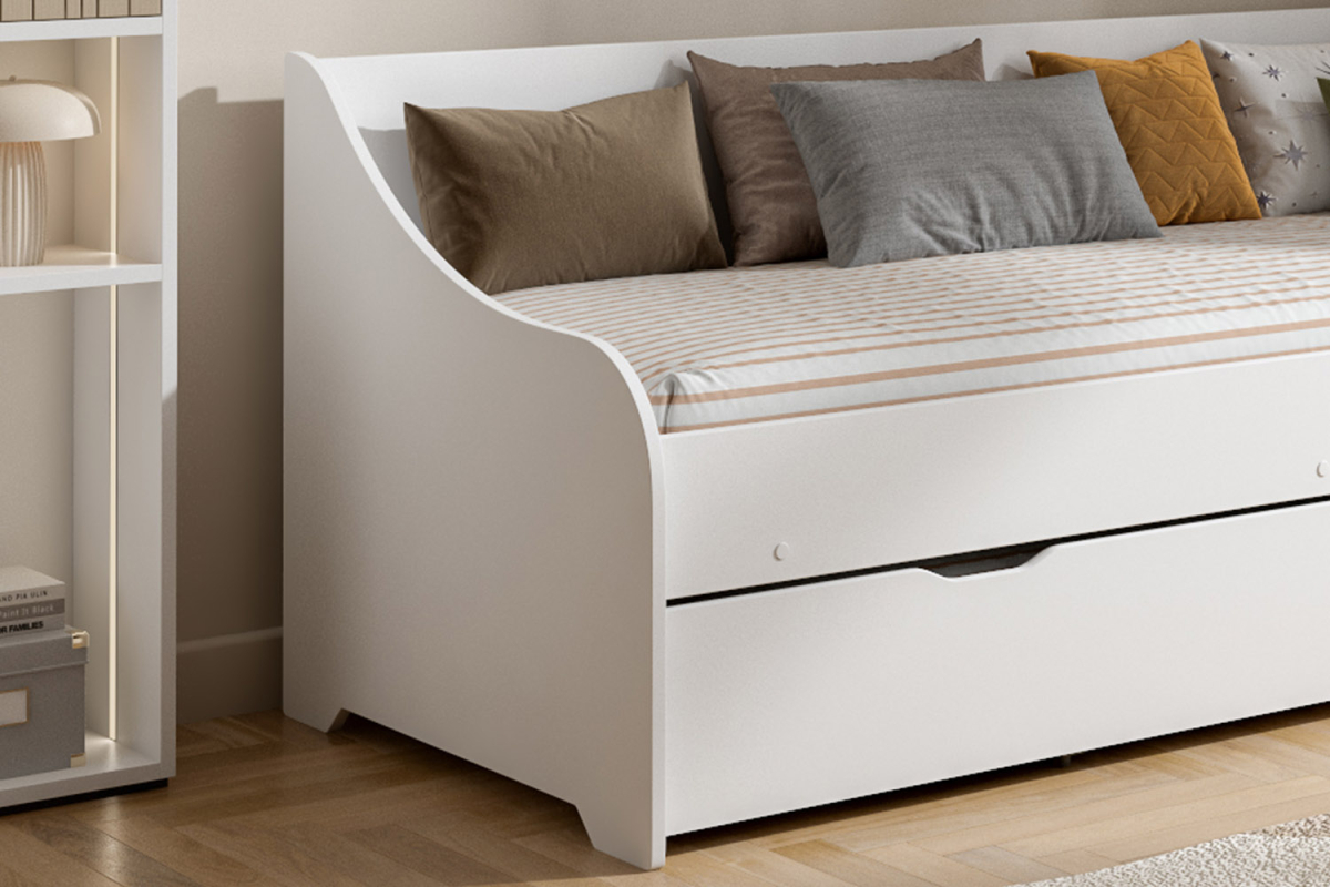 Lit gigogne banquette en bois Anouk
