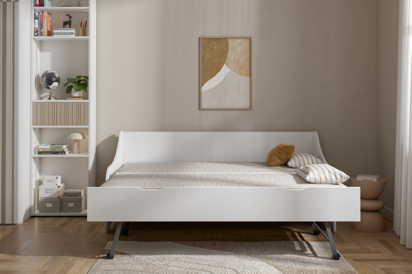 Lit gigogne banquette en bois Anouk