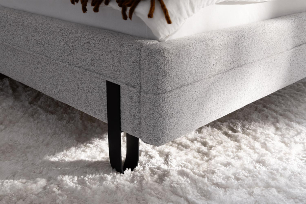 Lit avec tête de lit en tissu avec éclairage intégré Lumea