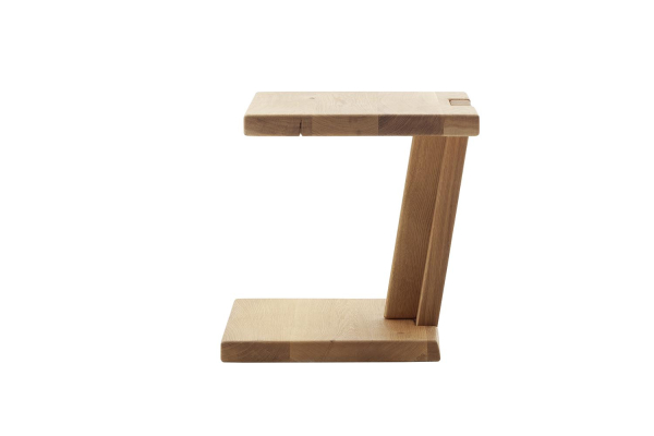 Melor – Table de chevet en chêne massif au design minimaliste