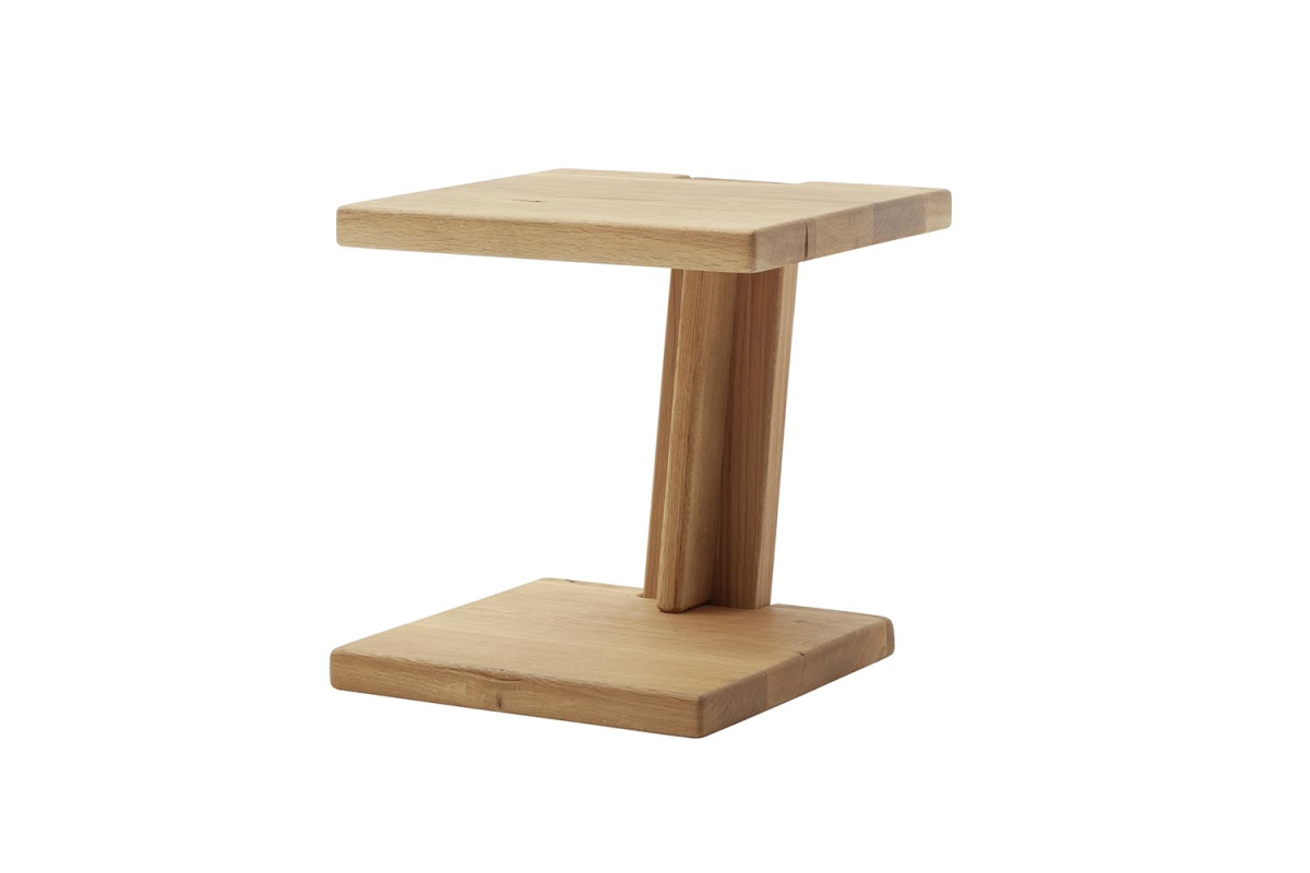Melor – Table de chevet en chêne massif au design minimaliste