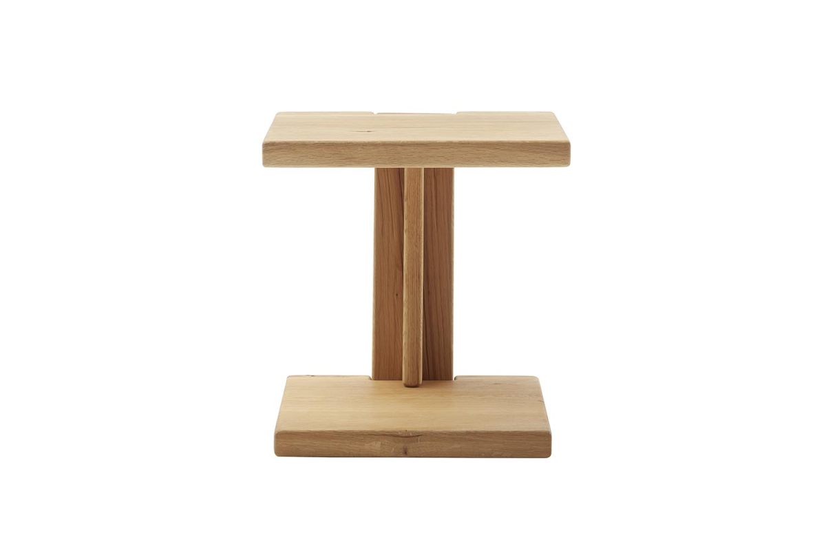 Melor – Table de chevet en chêne massif au design minimaliste