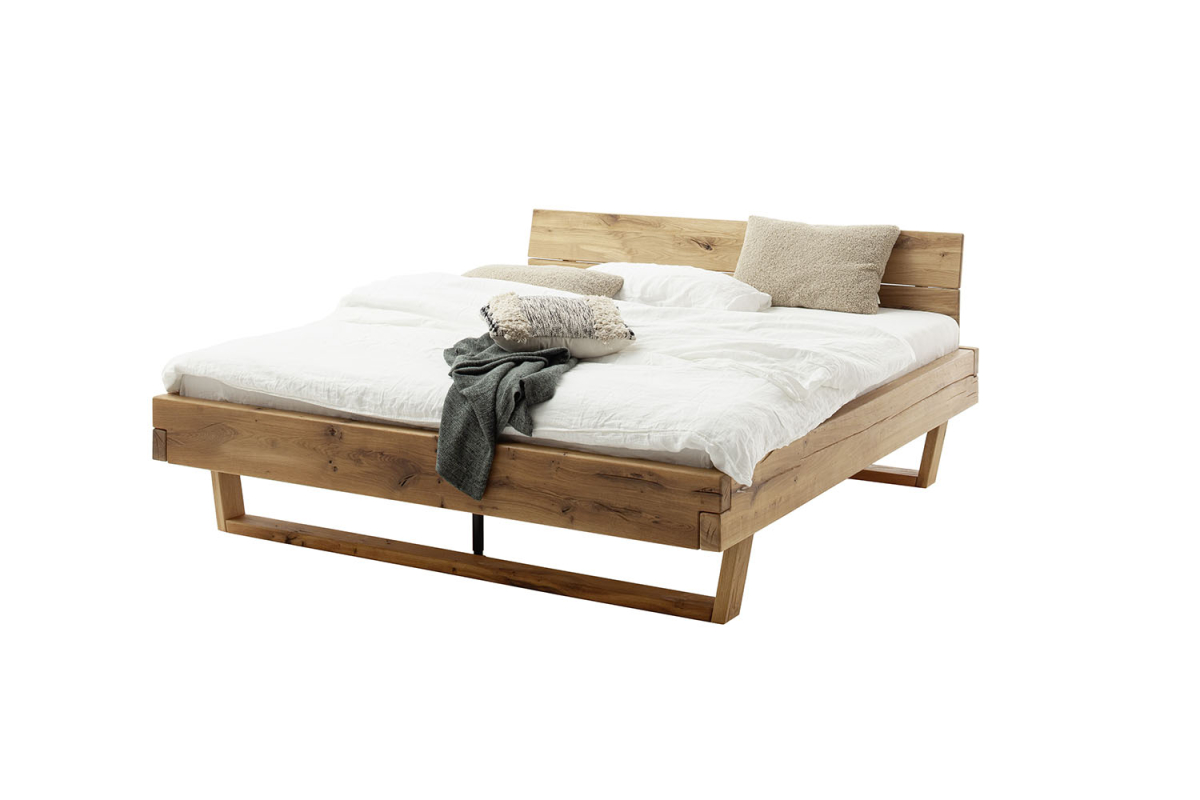 Lit en chêne massif au style contemporain - Bois certifié