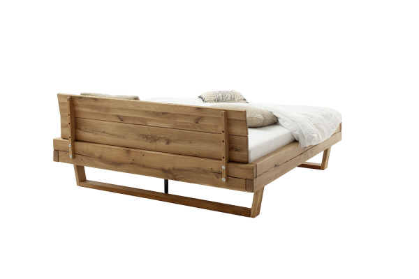 Lit en chêne massif au style contemporain - Bois certifié