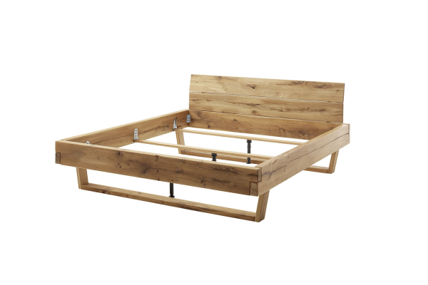 Lit en chêne massif au style contemporain - Bois certifié