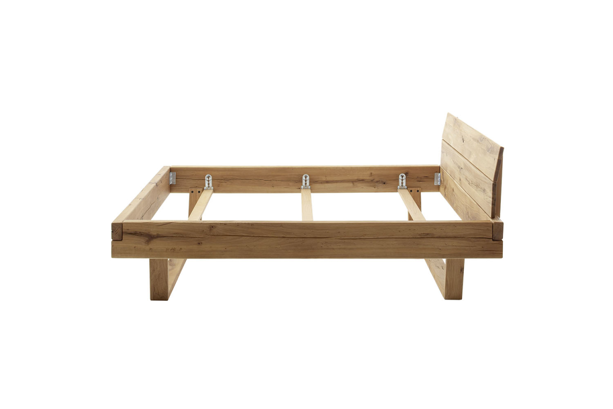 Lit en chêne massif au style contemporain - Bois certifié