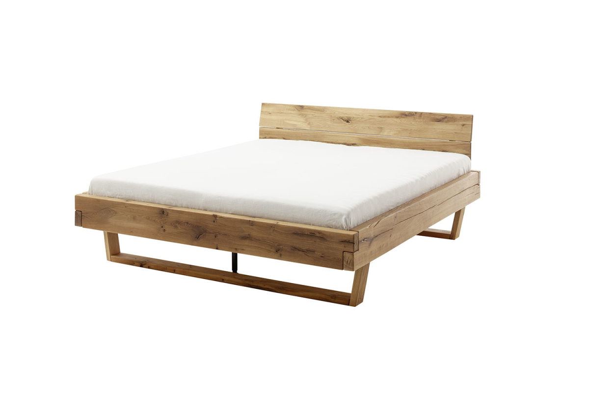 Lit en chêne massif au style contemporain - Bois certifié