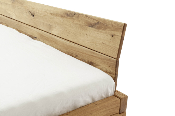Lit en chêne massif au style contemporain - Bois certifié